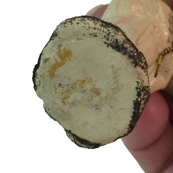 Vtg Angel Christmas Ornament US Zone Germany Lot of 2 Pink White 1940s/50s - Picture 12 of 13